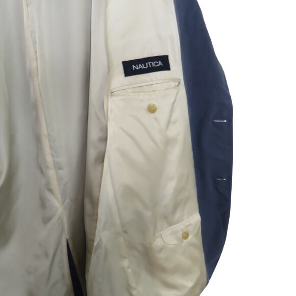 Nautica Navy Blue Men's Suit Jacket Sport Coat Extra Large - Picture 5 of 7